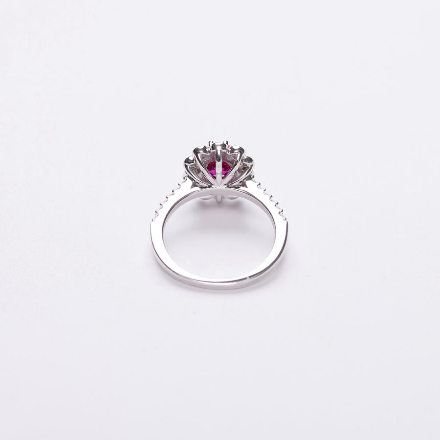 Pink Cubic Zirconia Cocktail Ring