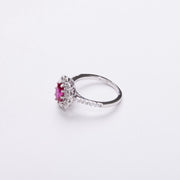 Pink Cubic Zirconia Cocktail Ring